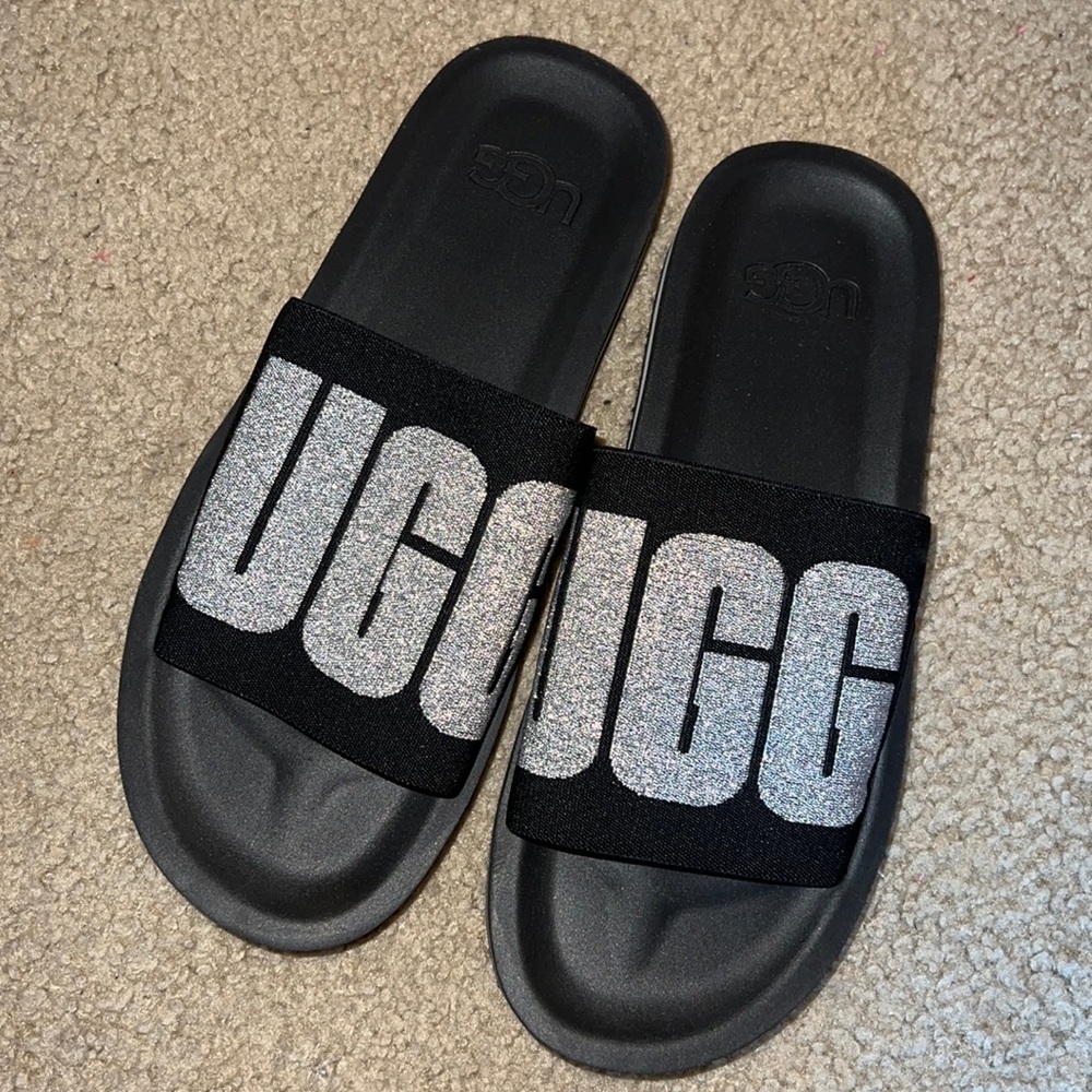 Ugg black slides